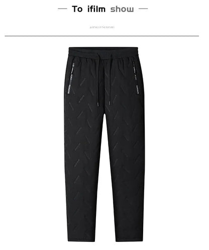 Winter Running Pant Cashmere Thicken Fleece Windproof Sweatpants Men Joggers  Cotton Warm Pants Male Waterproof Thermal Trousers