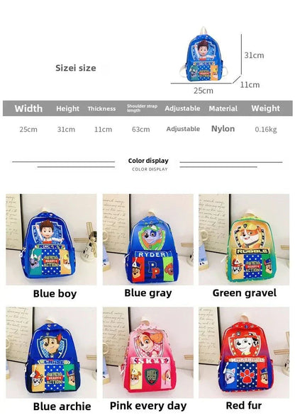 Children School Bag Original Cute Dogs Fashion Boy Girl Backpack Kids Kindergarten Backpacks Chase Skye Baby Gift