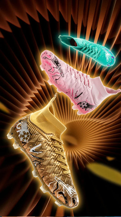 Professional Adult Men's Breathable Football Shoes With Long Studs Wear-Resistant Anti Slip