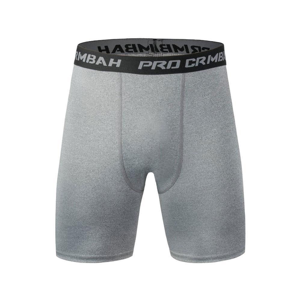 Male Fitness Quick-Drying Tight Shorts Elastic Compression Leggings Training Pants