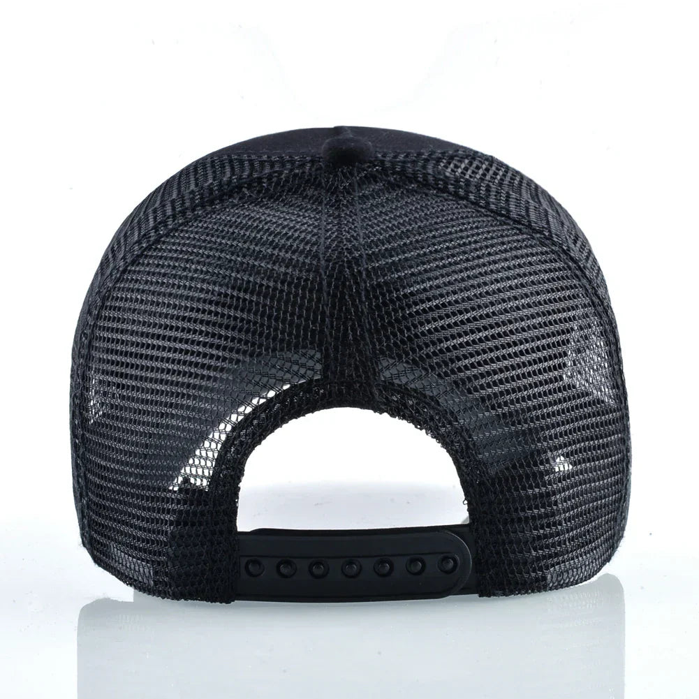 K Baseball Caps Men Snapback Hip Hop Trucker Cap With Embroidery Bull Patch Four Seasons Breathable Mesh Trucker Hat For Women