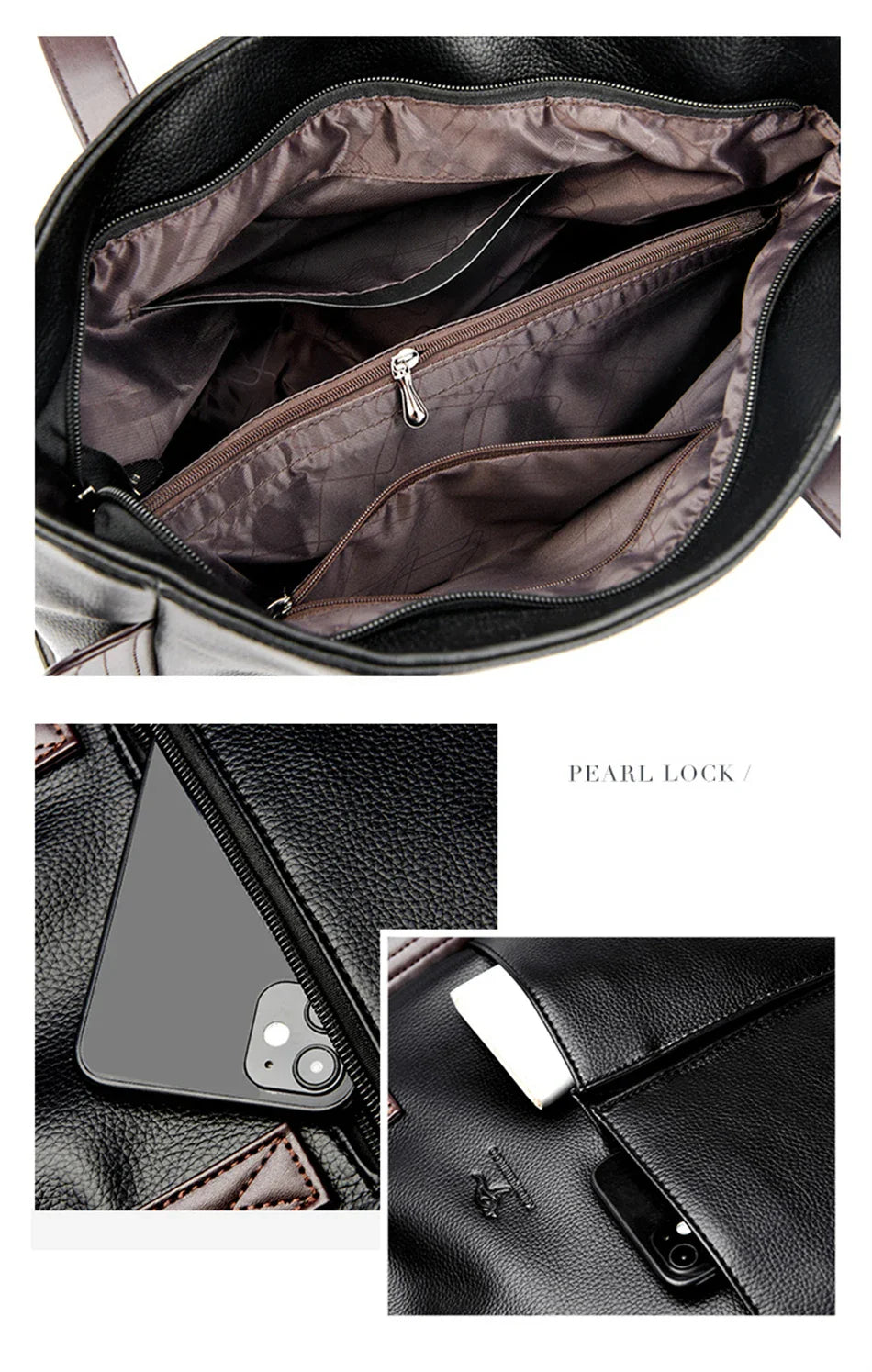 Women Fahsion Tote Bag Handbag Purses Large Luxury Designer Shopper Bag Soft Leather Branded Shoulder Crossbody Messenger Bag