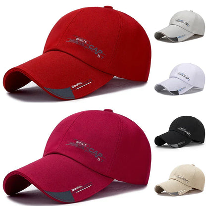 2024 Sports Cap Mens Hat For Fish Outdoor Fashion Line Baseball Cap Long Visor Brim Shade Snapback Sun Hat Bone Gorras Casquette