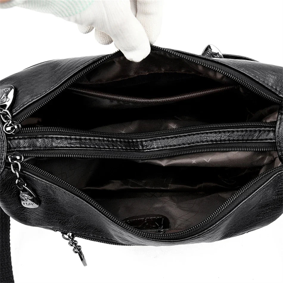 New Genuine Brand Leather Sac Luxury Handbags Purses Women Bags Designer Shoulder Crossbody Messenger Bags 2024 Female Hand Bag