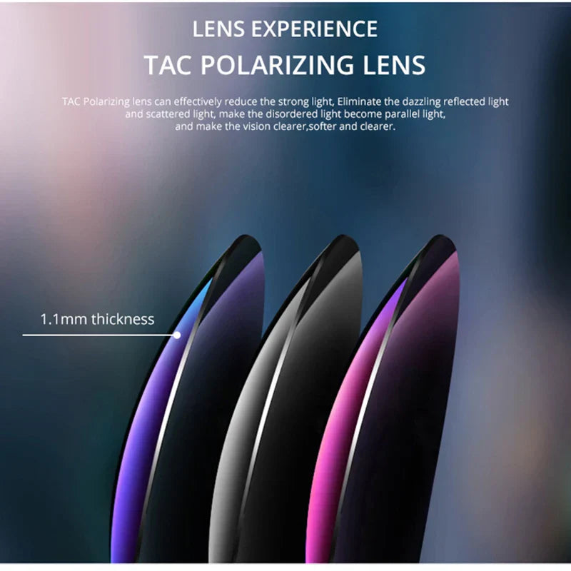 Ultra Light Rectangular Photochromic Sunglasses Men Polarized TAC 1.1mm Thickness Lens UV400 Sun Glasses Women Cat.3 CE