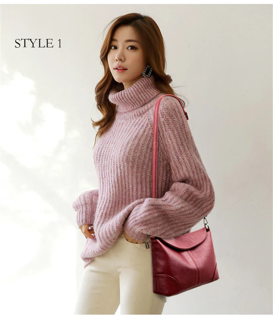 Soft Leather Crossbody Bags for Women 2024 Luxury Handbags Women Bags Designer Female Casual Hand Shoulder Bag bolsos de mujer