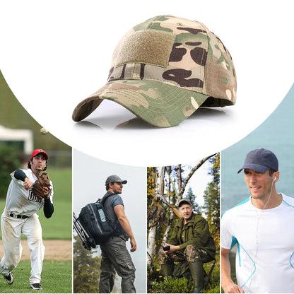 Outdoor Camouflage Adjustable Cap Mesh Tactical Skull Cap Army Airsoft Fishing