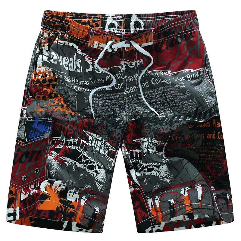 Men's Surf Board Shorts Surfing Beach Trunks Swimming Wear Bermudas Masculina Swimwear Plus Size 4XL 5XL 6XL