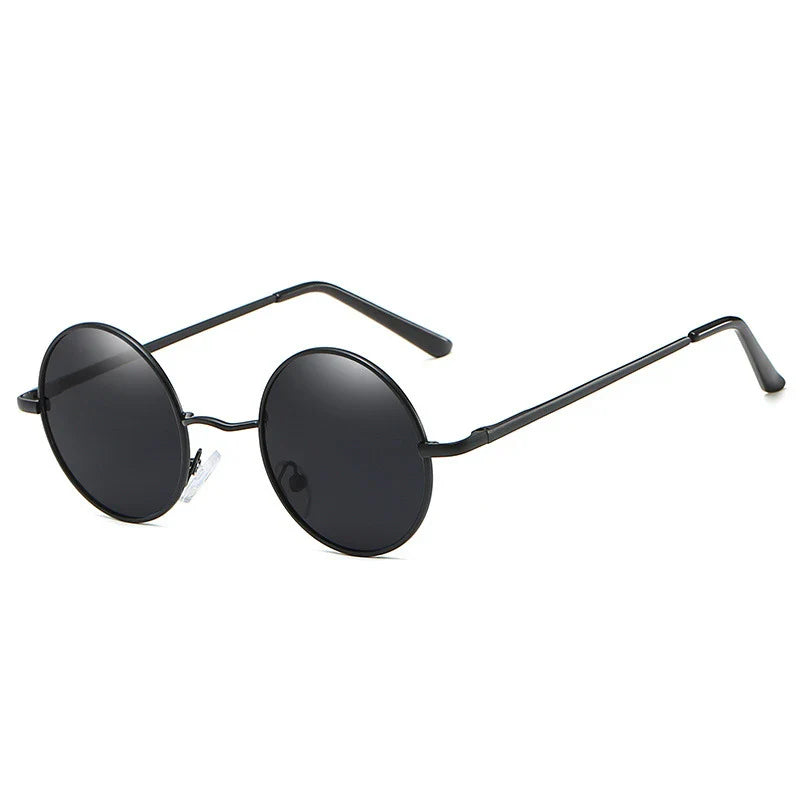 Retro Polarized Round Metal Frame Sunglasses Eyewear For Men and Women Driving Fishing Brand Designer Sun Glasses UV400
