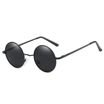 Retro Polarized Round Metal Frame Sunglasses Eyewear For Men and Women Driving Fishing Brand Designer Sun Glasses UV400
