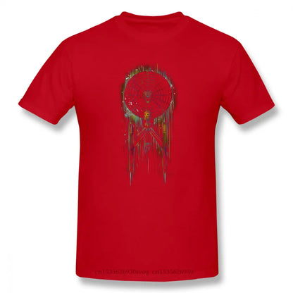 Men Clothing Stars Treke Science FictionTV Series Tops T-Shirt Neon Boldly Oversize Short Sleeve