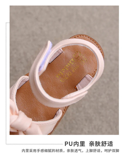 Girls Sandals Fashion Princess Classic Baby Girl Kids Summer Sandals Children Sweet Summer Shoes Soft 21-30 Hot Sale Bow-knot