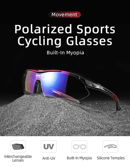 Cycling Polarized glasses Bike Sunglasses Outdoor Sports Sunglasses MTB PC Goggles Eyewear 5/3 Lens Bicycle Accessory