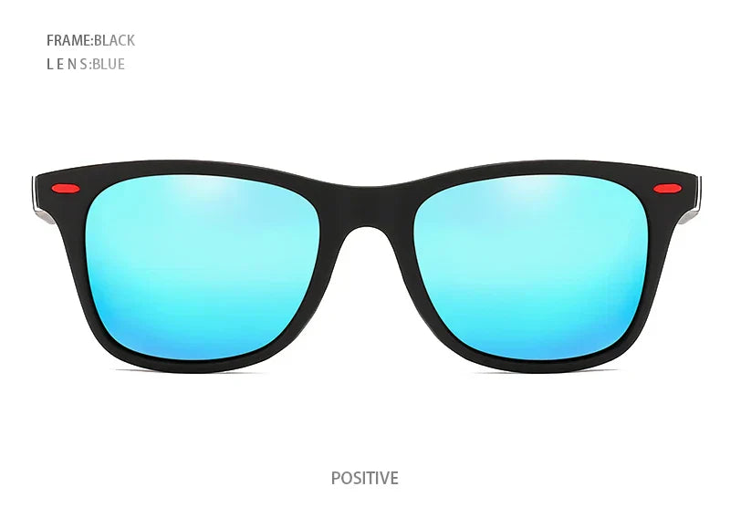 Polarized Sunglasses Men Women Classic Square Plastic Driving Sun Glasses Male Fashion Black Travelling Shades UV400