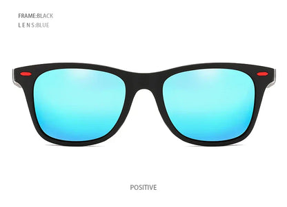 Polarized Sunglasses Men Women Classic Square Plastic Driving Sun Glasses Male Fashion Black Travelling Shades UV400