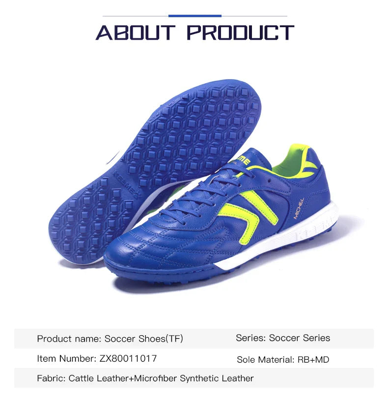 Soccer Shoes TF Football Boots Calf-Skin Cleats  Professional Futsal Original Football Training  Sneakers  ZX80011017