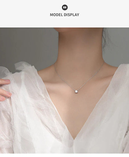 38+4.8cm Silver Necklace For Women Fine Silver 925 Jewelry Fashion Neck Minimalist Pendants 925 Silver Chains Woman
