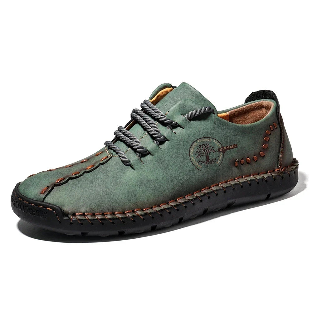 Handmade Leather Casual Men Shoes Design Sneakers Men Comfortable Leather Men Loafers Hot Sale Moccasins Driving Shoes Plus Size
