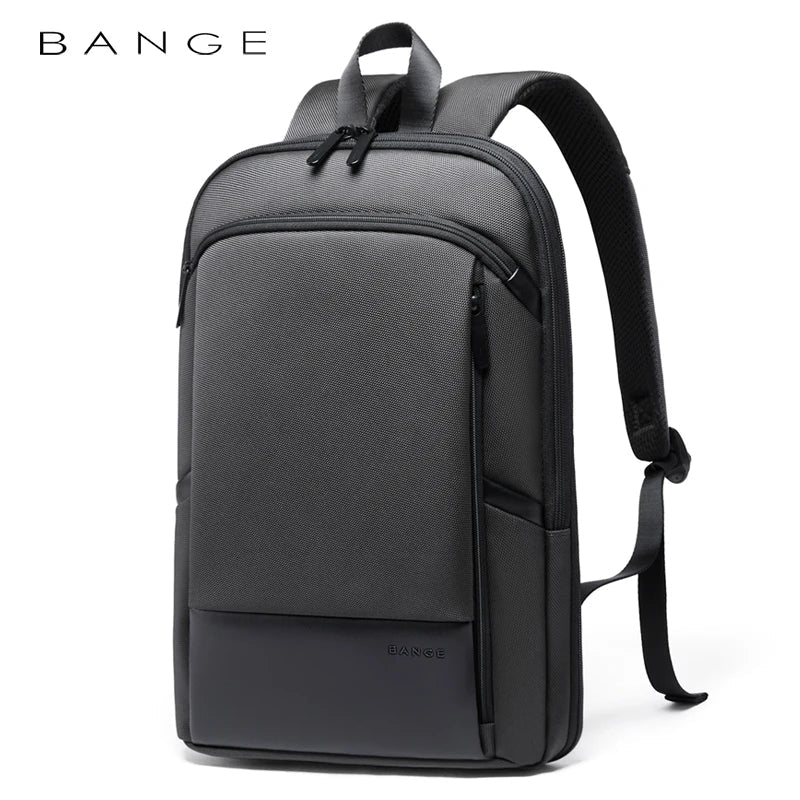 Slim Men Business Expandable Waterproof 15.6" Laptop Backpack Fashion Male Travel Light Scalable Shoulder Bags for Men