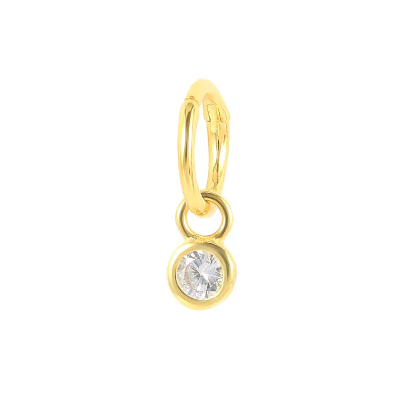 Multible Crystal Hoop Earrings for Women 2021 925 Sterling Silver Ear Nose Jewelry Earrings Heart Round joyas de plata 925