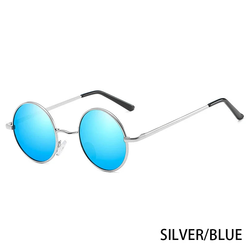 Retro Polarized Round Metal Frame Sunglasses Eyewear For Men and Women Driving Fishing Brand Designer Sun Glasses UV400