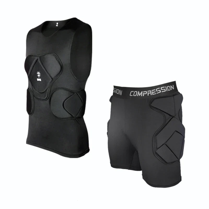Men's Soccer Goalkeeper Jersey Training Uniform EVA Thick Sponge Protection Football Goalkeeper Uniform Sport Pants