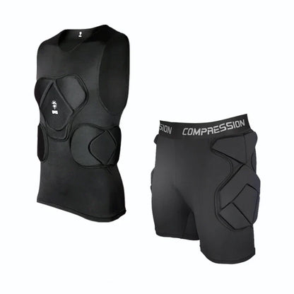 Men's Soccer Goalkeeper Jersey Training Uniform EVA Thick Sponge Protection Football Goalkeeper Uniform Sport Pants