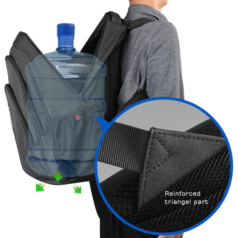 Large Capacity Backpack 15.6inch Laptop Backpack Anti Theft Men Backpack College Schoolbag Travel Backpack Bag For Men