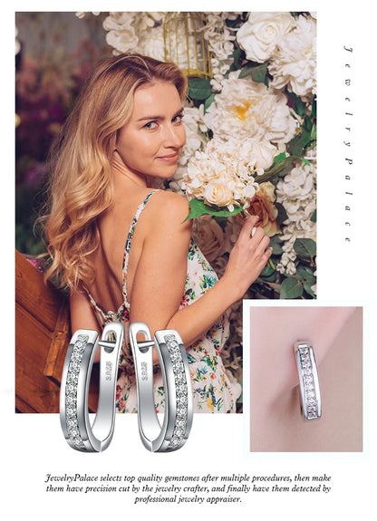 Solid 925 Sterling Silver Wedding Engagement Ring for Woman AAAAA CZ Simulated Diamond Band Ring Luxury Jewelry