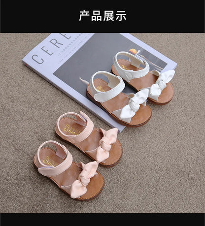 Girls Sandals Fashion Princess Classic Baby Girl Kids Summer Sandals Children Sweet Summer Shoes Soft 21-30 Hot Sale Bow-knot