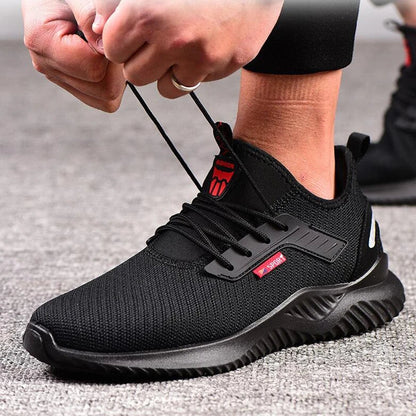 Work Safety Shoes Anti-Smashing Steel Toe Puncture Proof Construction Lightweight Breathable Sneakers Boots Men Women Air Light