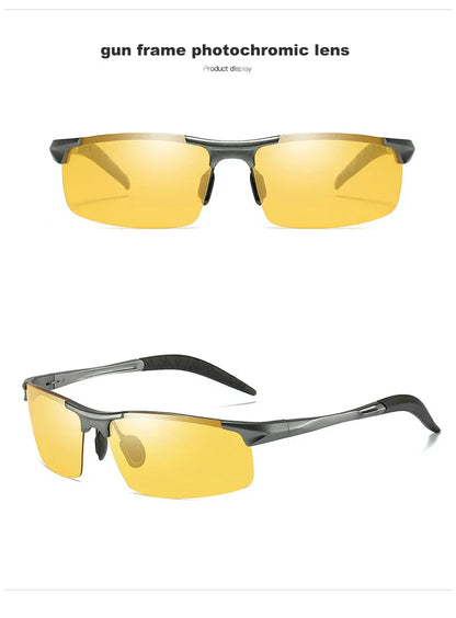 Top Anti-glare Day Night Vision Glasses For Driving Men Polarized Sunglasses Photochromic Driver Goggles Glasses zonnebril heren