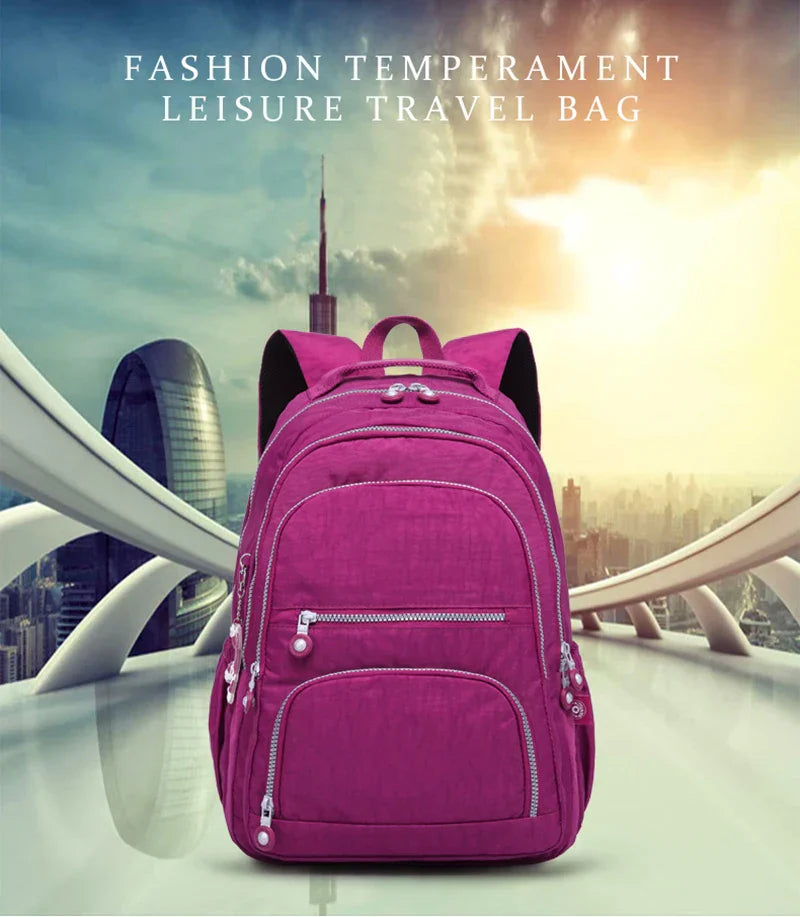 Aesthetic School Backpacks for Teenagers Girl 2024 Nylon Waterproof Travel BackPack Purse Women Laptop Bagpack Mochila