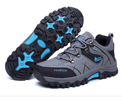 Men Winter Snow Boots Waterproof Leather Sneakers Super  Warm Men's Boots Outdoor Male Hiking Boots Work Shoes Size 39-47