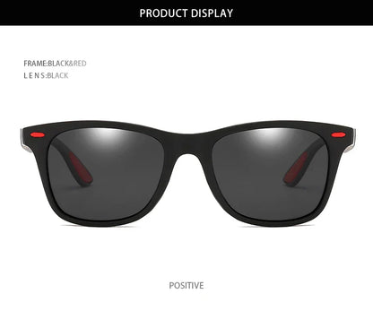 Polarized Sunglasses Men Women Classic Square Plastic Driving Sun Glasses Male Fashion Black Travelling Shades UV400