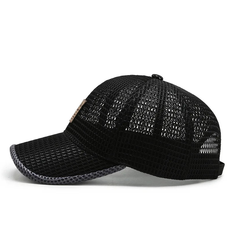 Unisex Men fishing Baseball Caps Women Breathable Mesh Snapback Hats
