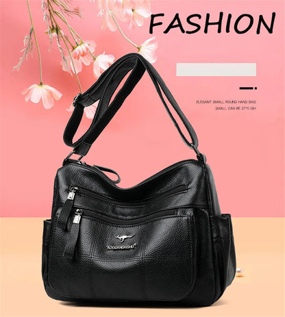 Classic Shoulder Bags High Quality Multi Pockets Soft Leather Crossbody Bags for Women 2024 Designer Luxury Handbags Purses