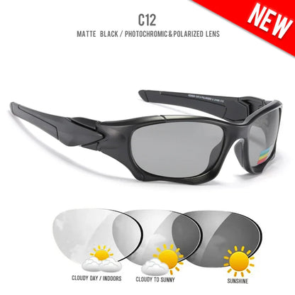 Outdoor Sports Polarized Sunglasses Men Curve Cutting Frame Stress-Resistant Lens Shield Sun Glasses Women KD0623