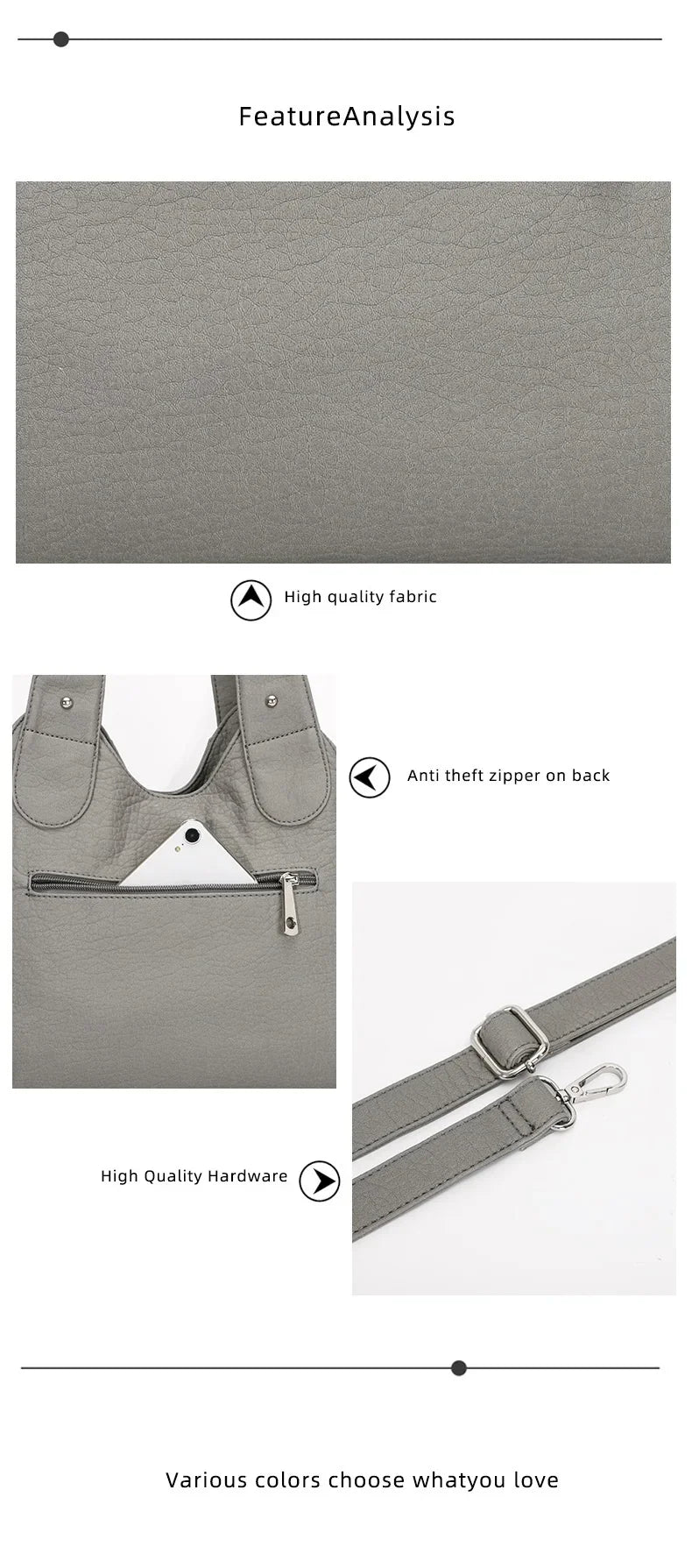 Women Fashion Handbags Women Shoulder Bags PU Leather Handbag Female Satchel Shoulder Purse Bag bolsa feminina