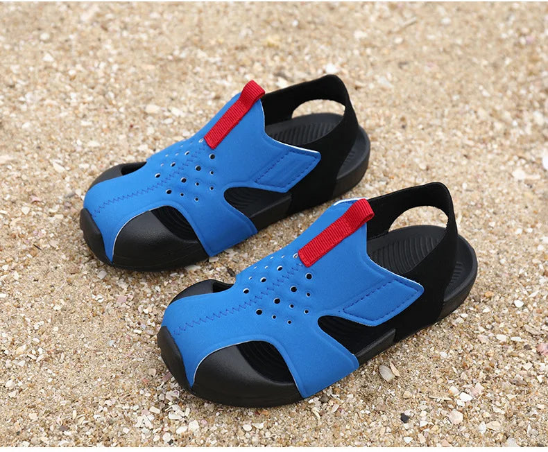 Children Functional Sandals Kids Fashion Airplane Shoes Summer New Baby Beach Shoes  Boys and Girls Cool Barefoot Sandals