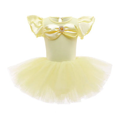 Round Yuan Girl Ballet Practice Dress Party Fancy TUTU Dress Elsa Anna Belle Alice Colorful Clothes Baby Girl Party Costumes