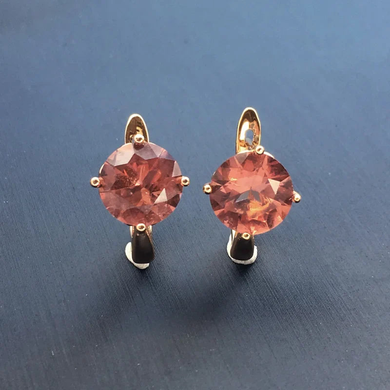 Simply Zultanite Earring 925 Silver Sterling Stone Color Change Rose Gold Plated Jewelry For Women Wedding Party Gift