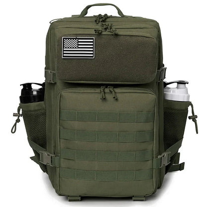 45L Tactical Backpack survival Bag Hunting MOLLE Backpack GYM For Men EDC Outdoor Hiking Rucksack Witch Bottle Holder