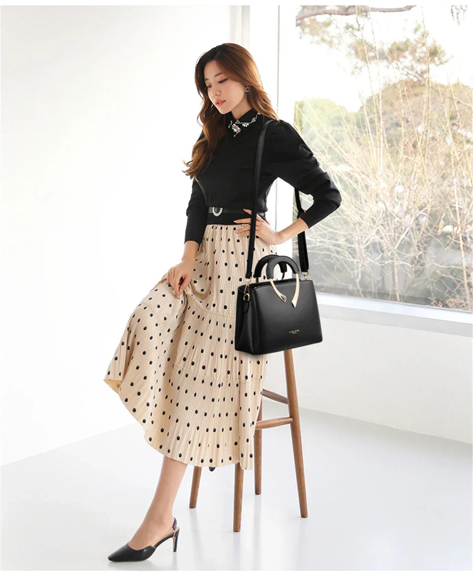 High Quality Leather Casual Tote Luxury Handbags Women Bags Designer Shoulder Crossbody Bags for Women 2024