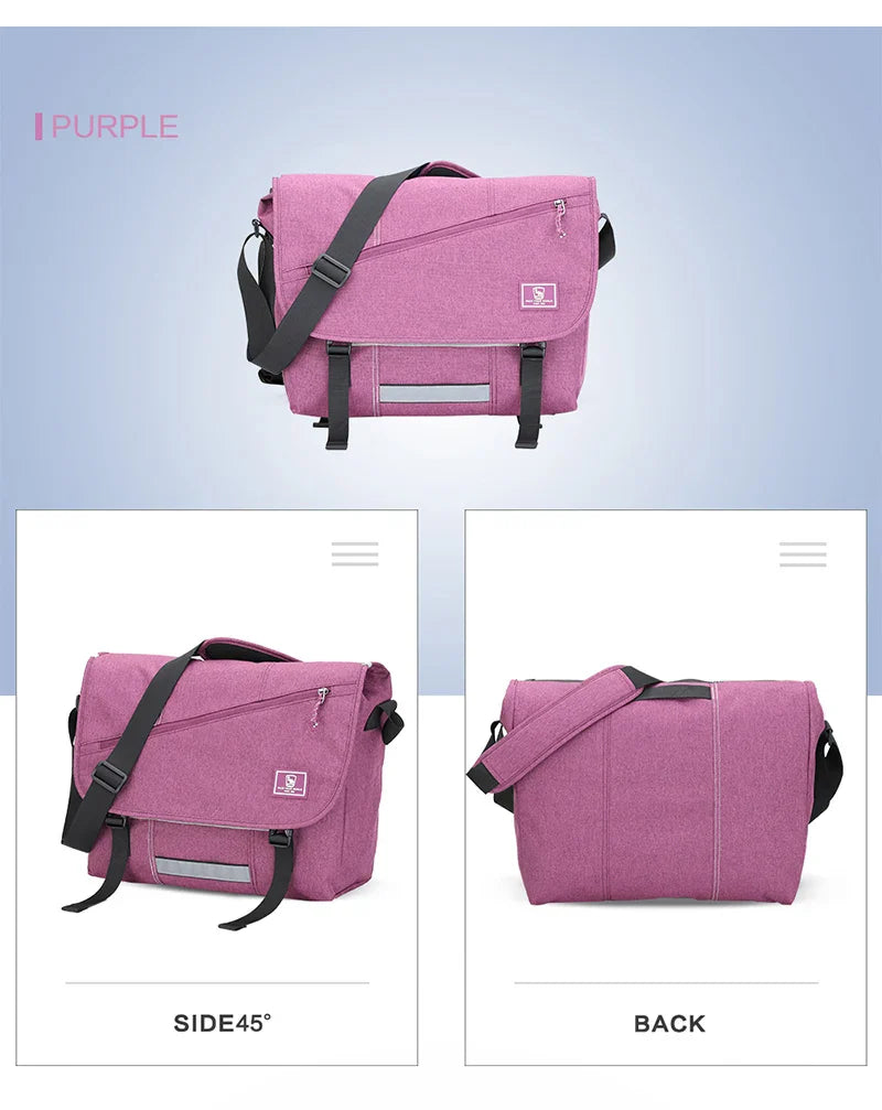 15 Inch Laptop Men Messenger Bag Fashion Travel Sling Shoulder Bag Men's Canvas Briefcase Male Crossbody Pack For Teenages