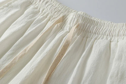 Cotton Linen Short Men Length Knee  8XL 9XL 13XL 170KG Large Size High Waist Shorts Male Long Men's Summer Breeches