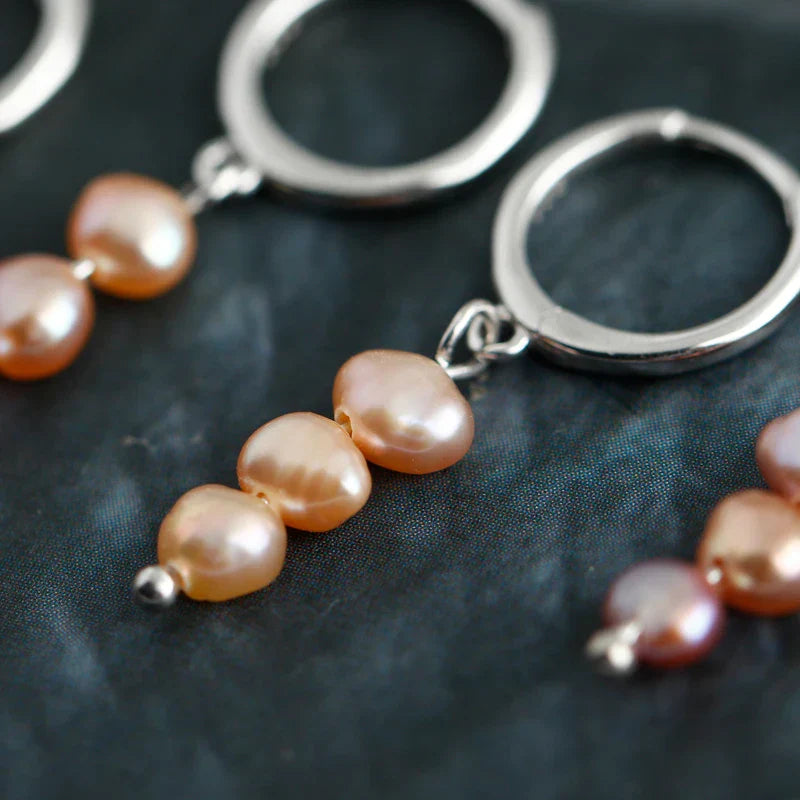 Real 925 Sterling Silver Natural Freshwater Baroque Pearl Stud Earrings for Women Bohemian Charming Jewelry Trend 2021
