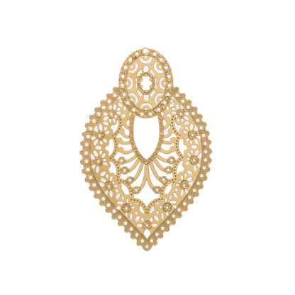 4pcs Gold Stainless Steel Filigree Earring Charm Pendants Connectors for Earring DIY Jewelry Making Supplies wholesale