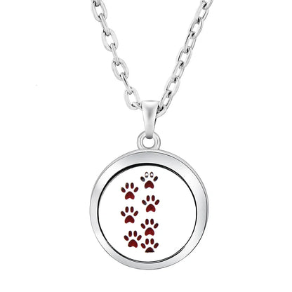 New Stainless Steel Fashion Tree Of Life  Aromatherapy Necklace Essential Oil Diffuser Perfume Locket Pendant Women Jewelry Gift
