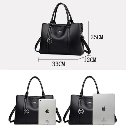 Genuine Brand Luxury Designer Women Bags High Quality Leather Shoulder Crossbody Messenger Tote Bag Large Handbag Purses